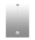 Richmond 12cm Pendant 1 Light G9 IP44 Polished Nickel/Clear Swirl Round Glass-3