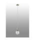 Richmond 12cm Pendant 1 Light G9 IP44 Polished Nickel/Clear Swirl Round Glass-8