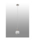 Richmond 12cm Pendant 1 Light G9 IP44 Polished Nickel/Grey/White Round Marble Effect Glass-8