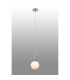 Richmond 12cm Pendant 1 Light G9 IP44 Polished Nickel/Opal Smooth Round Glass-3