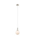 Richmond 12cm Pendant 1 Light G9 IP44 Polished Nickel/Opal Smooth Round Glass-4