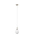 Richmond 12cm Pendant 1 Light G9 IP44 Polished Nickel/Opal Smooth Round Glass-5
