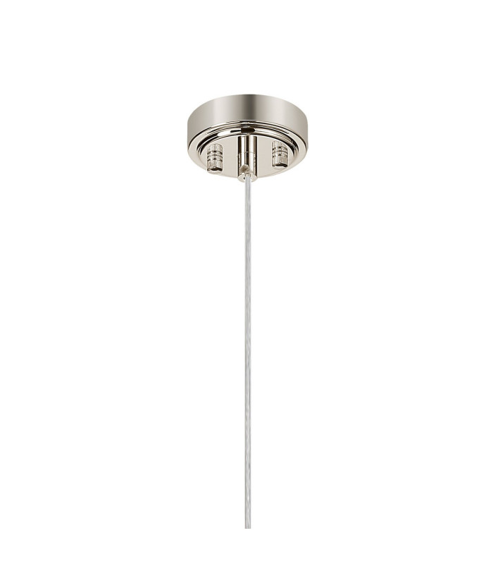 Richmond 12cm Pendant 1 Light G9 IP44 Polished Nickel/Opal Smooth Round Glass-6