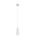 Richmond 9cm Pendant 1 Light G9 IP44 Polished Nickel/Opal Smooth Tubular Glass-5