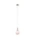 Richmond 12cm Pendant 1 Light G9 IP44 Polished Nickel/Opal Round Segment Glass-5