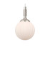 Richmond 12cm Pendant 1 Light G9 IP44 Polished Nickel/Opal Round Segment Glass-8