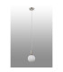 Richmond 12cm Pendant 1 Light G9 IP44 Polished Nickel/Opal Round Segment Glass-9