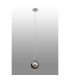 Richmond 12cm Pendant 1 Light G9 IP44 Polished Nickel/Smoke Smooth Round Glass-3