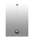 Richmond 12cm Pendant 1 Light G9 IP44 Polished Nickel/Smoke Ribbed Round Glass-3