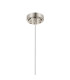 Richmond 12cm Pendant 1 Light G9 IP44 Polished Nickel/Smoke Ribbed Round Glass-6