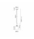 Richmond 9cm Pendant 1 Light G9 IP44 Polished Nickel/Smoke Smooth Tubular Glass-2