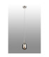 Richmond 9cm Pendant 1 Light G9 IP44 Polished Nickel/Smoke Smooth Tubular Glass-3