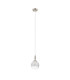 Richmond 12cm Pendant 1 Light G9 IP44 Polished Nickel/White Two-Tone Snow Specks Round Glass-5