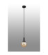 Richmond 12cm Pendant 1 Light G9 IP44 Satin Black/Amber Smooth Round Glass-3