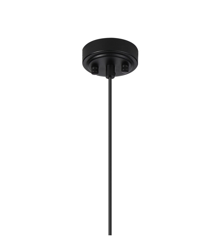 Richmond 12cm Pendant 1 Light G9 IP44 Satin Black/Amber Smooth Round Glass-6