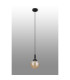 Richmond 12cm Pendant 1 Light G9 IP44 Satin Black/Amber Smooth Round Glass-8