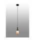 Richmond 9cm Pendant 1 Light G9 IP44 Satin Black/Amber Smooth Tubular Glass-3