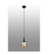 Richmond 9cm Pendant 1 Light G9 IP44 Satin Black/Amber Smooth Tubular Glass-8