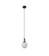 Richmond 12cm Pendant 1 Light G9 IP44 Satin Black/Brown/White Round Marble Effect Glass-5