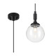 Richmond 12cm Pendant 1 Light G9 IP44 Satin Black/Clear Smooth Round Glass-1