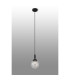 Richmond 12cm Pendant 1 Light G9 IP44 Satin Black/Clear Smooth Round Glass-3