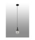 Richmond 12cm Pendant 1 Light G9 IP44 Satin Black/Clear Smooth Round Glass-9