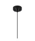 Richmond 12cm Pendant 1 Light G9 IP44 Satin Black/Clear Ribbed Round Glass-6