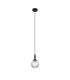 Richmond 12cm Pendant 1 Light G9 IP44 Satin Black/Clear Cross Pattern Round Glass-5