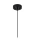 Richmond 12cm Pendant 1 Light G9 IP44 Satin Black/Clear Cross Pattern Round Glass-6