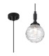 Richmond 12cm Pendant 1 Light G9 IP44 Satin Black/Clear Dune Effect Round Glass-1