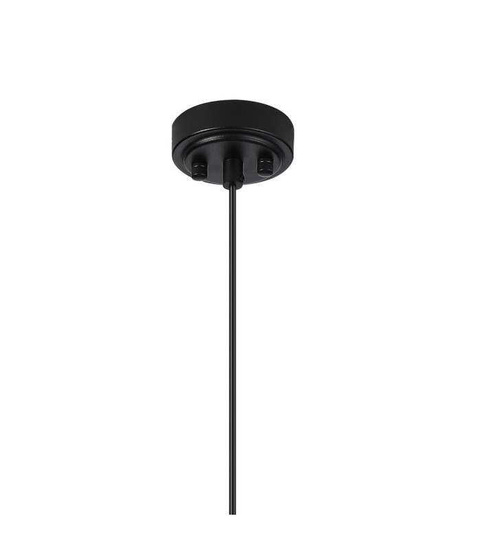 Richmond 12cm Pendant 1 Light G9 IP44 Satin Black/Clear Dune Effect Round Glass-6