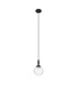 Richmond 12cm Pendant 1 Light G9 IP44 Satin Black/Clear Waved Round Glass-4