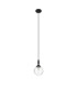 Richmond 12cm Pendant 1 Light G9 IP44 Satin Black/Clear Waved Round Glass-5