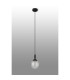 Richmond 12cm Pendant 1 Light G9 IP44 Satin Black/Clear Waved Round Glass-8