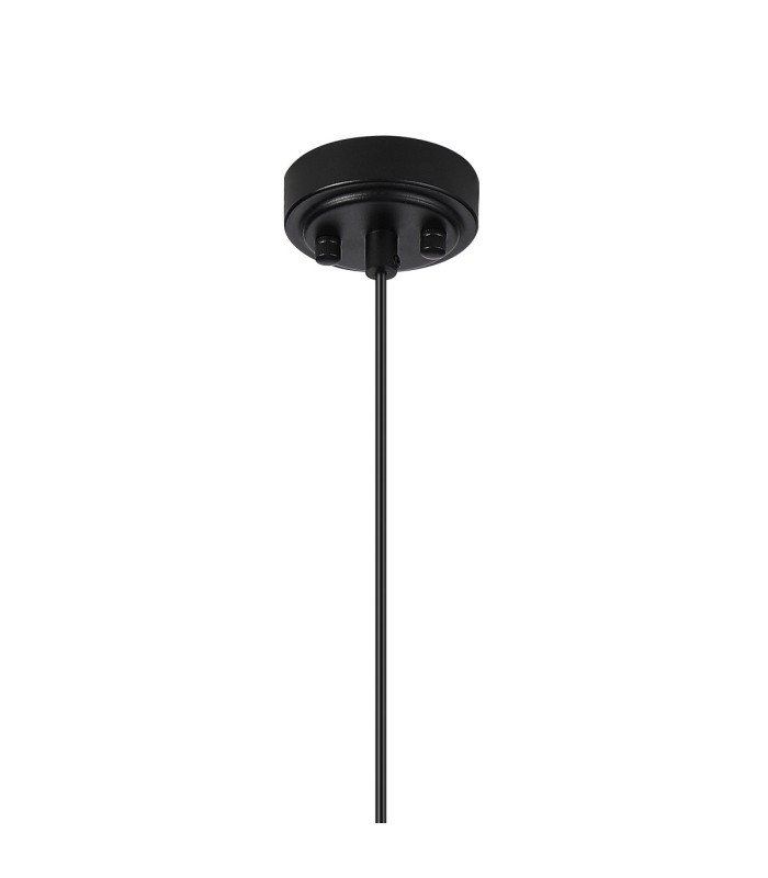 Richmond 12cm Pendant 1 Light G9 IP44 Satin Black/Clear Swirl Round Glass-6