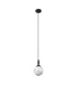 Richmond 12cm Pendant 1 Light G9 IP44 Satin Black/Grey/White Round Marble Effect Glass-5