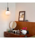 Richmond 12cm Pendant 1 Light G9 IP44 Satin Black/Opal Smooth Round Glass-4