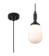 Richmond 9cm Pendant 1 Light G9 IP44 Satin Black/Opal Smooth Tubular Glass-1
