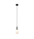 Richmond 9cm Pendant 1 Light G9 IP44 Satin Black/Opal Smooth Tubular Glass-5