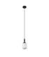 Richmond 9cm Pendant 1 Light G9 IP44 Satin Black/Opal Smooth Tubular Glass-6