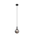 Richmond 12cm Pendant 1 Light G9 IP44 Satin Black/Smoke Smooth Round Glass-4