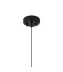 Richmond 12cm Pendant 1 Light G9 IP44 Satin Black/Smoke Ribbed Round Glass-6