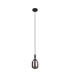 Richmond 9cm Pendant 1 Light G9 IP44 Satin Black/Smoke Smooth Tubular Glass-5