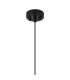 Richmond 9cm Pendant 1 Light G9 IP44 Satin Black/Smoke Smooth Tubular Glass-6