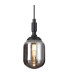 Richmond 9cm Pendant 1 Light G9 IP44 Satin Black/Smoke Smooth Tubular Glass-7