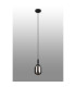 Richmond 9cm Pendant 1 Light G9 IP44 Satin Black/Smoke Smooth Tubular Glass-8