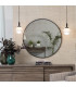 Richmond 12cm Pendant 1 Light G9 IP44 Satin Black/White Two-Tone Snow Specks Round Glass-4