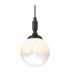 Richmond 12cm Pendant 1 Light G9 IP44 Satin Black/White Two-Tone Snow Specks Round Glass-8