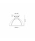 Cairo 30cm Flush Ceiling Fitting 1 x E27 Graphite / Clear-2
