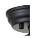 Cairo 30cm Flush Ceiling Fitting 1 x E27 Black / Clear-7